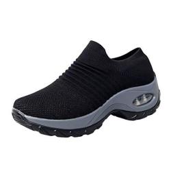 Women's Slip-on Mesh Walking Shoes Nurse Shoes Casual Moccasin Loafers Driving Shoes Grey Black Size 9
