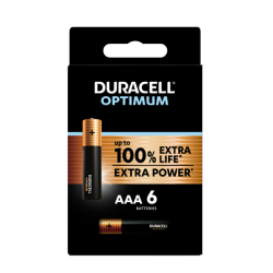 Duracell Optimum Aaa Alkaline Batteries 1.5V - 6 Pack