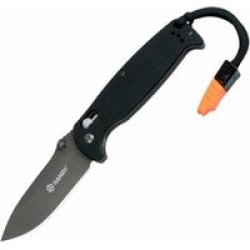 G7413-WS 440C Folding Knife Black