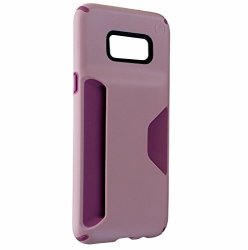 Speck Products Compatible Phone Case For Samsung Galaxy S8+ Presidio Wallet Case Clay Pink plumberry Purple