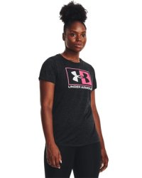 Women's Ua Tech Twist Box Short Sleeve - Black XS