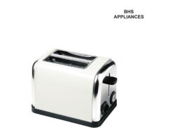 Bhs 2 Slice Toaster - White