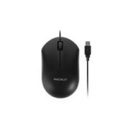 Macally Optical USB Mouse - Black