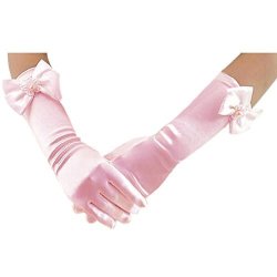 pink formal gloves