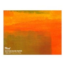 Fluid Easy Block Watercolour Paper Cold Pressed 300GSM 12X16 Inches 30X40CM 15 X Sheets