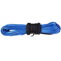 Winch Rope Cable Blue 50' X 3 16" Synthetic Recovery Car Atv Utv Kfi Truck Ramsey