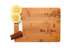 Krezy Case Wooden Engraved Cutting Board Home D Cor Love Birds Wedding Gifts For The Couple
