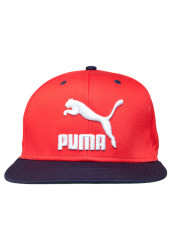 Ls Colour Block Snap Back Red - Adult