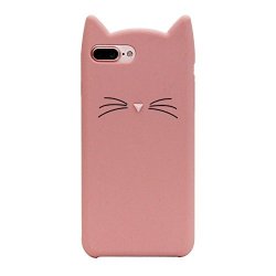 Didicose Huawei P10 Plus Case 3D Cartoon Animal Pink Whiskers Cat Kitty Silicone Rubber Phone Case Cover For Huawei P10 Plus