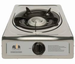 Alva - 1 Plate Gas Cooker Stainless Steel