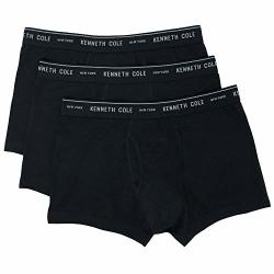Kenneth Cole New York Men's Cotton Stretch Trunk 3 Pk 3 Pack - Black XL