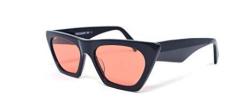 Dekko - Geometric British Fashion Sunglasses For Men And Women - Trendy Retro Sunglasses From Scojo New York - Black sienna Lenses