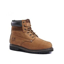 Kingshow 8036 Men's Classical Boots 11 BROWN8007