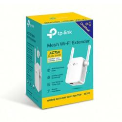 TP-link TL-RE205 AC750 Wireless Range Extender Plug 2X Fixed Antennas