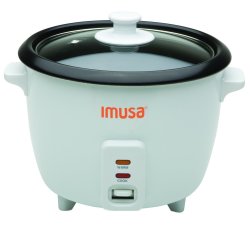 Imusa GAU-00013 Rice Cooker Nonstick 8-CUP Uncooked 16-CUP Cooked Rice Coo...