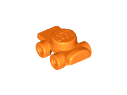 Parts Minifigure Footgear Roller Skate 11253 - Orange