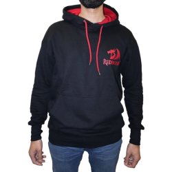 Redragon Hoodie With Front And Back Logo Black Xxxlarge
