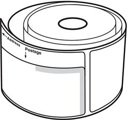 1 Roll Of White 2-1 4"X7-1 2" Dymo Compatible 30384 2-PART Internet Postage 150 Labels P r 400 450 Twin Turbo