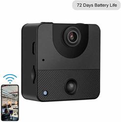 Spy Camera Wireless Hidden Cameras Real-time Remote View MINI 72 Days Battery Life Wifi Nanny Cam Security Camera With Pir Motion Detection Night Vision