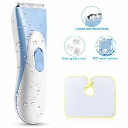 Baby Hair Clippers Electric Kids Hair Trimmers Waterproof Rechargeable Baby Hair Trimmer With Ceramic Blade 3 Guide Combs Cordless Haircut Kit For Kids Infants Toddler Adult
