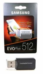 Samsung 512GB Micro Sdxc Evo Plus MB-MC512GA Bundle Class 10 UHS-1 Works With Samsung Galaxy Note 9 S9 S9+ S8 Cell Phones Plus Everything