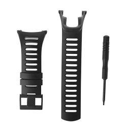 Sara-u Soft Silicone Replacement Men's Watch Band Strap Compatible With Suunto Ambit 1 2 3