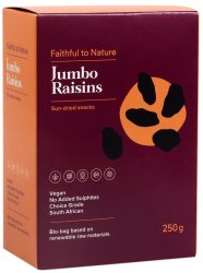 Faithful To Nature Jumbo Raisins - 250G