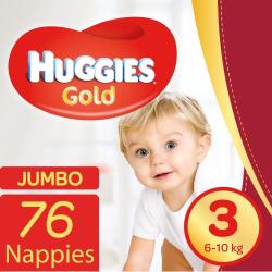 Huggies Gold Size 3 Jumbo Pack 76'S