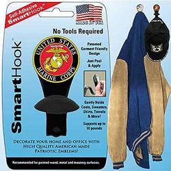 Eagleemblems SH0210 Smarthook-u.s.marines Single Adhesive black Multicolor
