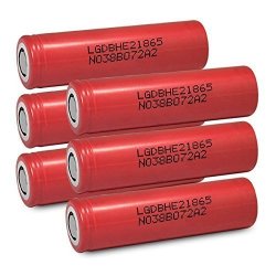 LG 6 HE2 18650 2500MAH 35A 3.7V Rechargeable Flat Top Batteries