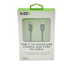 GIZZU Usb-c To Micro B 1M Cable Black