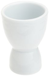 Kitchen Supply 8037 White Porcelain Double Egg Cup