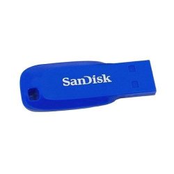 SanDisk SDCZ50C-016G-B35BE 16GB Cruzer Blade USB Flash Drive - Electric Blue