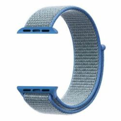 Nylon Sport Loop Strap Band For 42MM Apple Watch Light Blue
