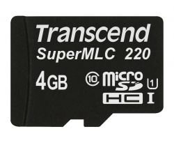 Transcend Industrial Transcend 4GB Industrial Microsdhc 220I CLASS10 Uhs-i U1 - Slc - TS4GUSD220I
