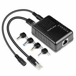 Gigabit PoE Splitter DC12V 2A IEEE 802.3af 10/100/1000Mbps Power over