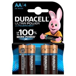 DURACELL Ultra Power Aa Batteries 4 Pack