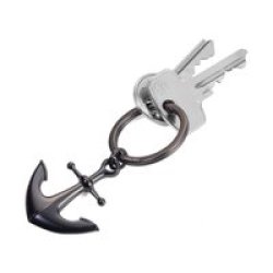 Keyring Anchor - Gunmetal Grey
