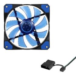 Diy 12CM Neon Clear PC Computer Case Cooling Fan Mod With LED Lights-blue
