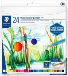 Staedtler Design Journey Watercolour Pencil Crayons 24 Pack
