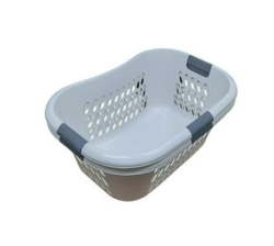 Laundry Carry Basket White 2 Pack
