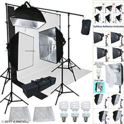Linco Lincostore Studio Lighting 3 Point Light Backdrop Background Support With Boom Arm Stand And Counterweight