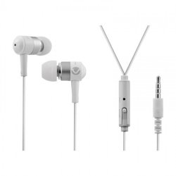 Volkano Stannic Series Earphones with Mic in White