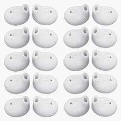 20 Pcs. White Replacement Kit Covers Ear Tips Gels Buds For Samsung Earbuds earphones Galaxy Note 5 Note 7 S7 S6 S6 EDGE.10 Pairs Left + Right Sides.