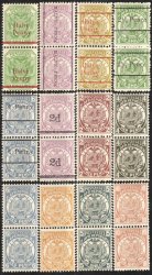 Transvaal Unmounted Mint Pairs Normal And Surcharges Reprints
