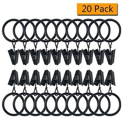 Alamic 1 Curtain Clip Rings Strong Metal Decorative Drapery Rings