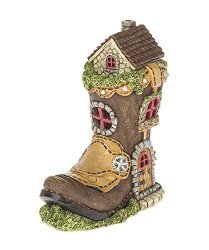 Ganz Home Decor Garden Fantasy Fairy Tale Collection Light Up Boot House
