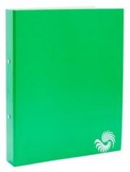 Budget 2 Ring File Ringbinder Trunkboard Green Retail Packaging No Warranty