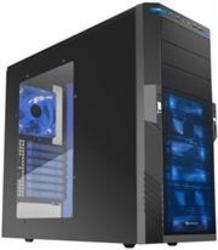 Sharkoon T9 Value Edition Black Gaming Atx Midi Tower Case With Blue Leds