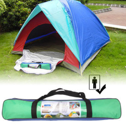 Quick Setting Dome Style 1-person Camping Tent Pack With Carrying Bag For Outdoor Camping Random ...